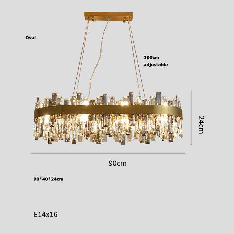 Lampadario di cristallo Luci soggiorno semplici