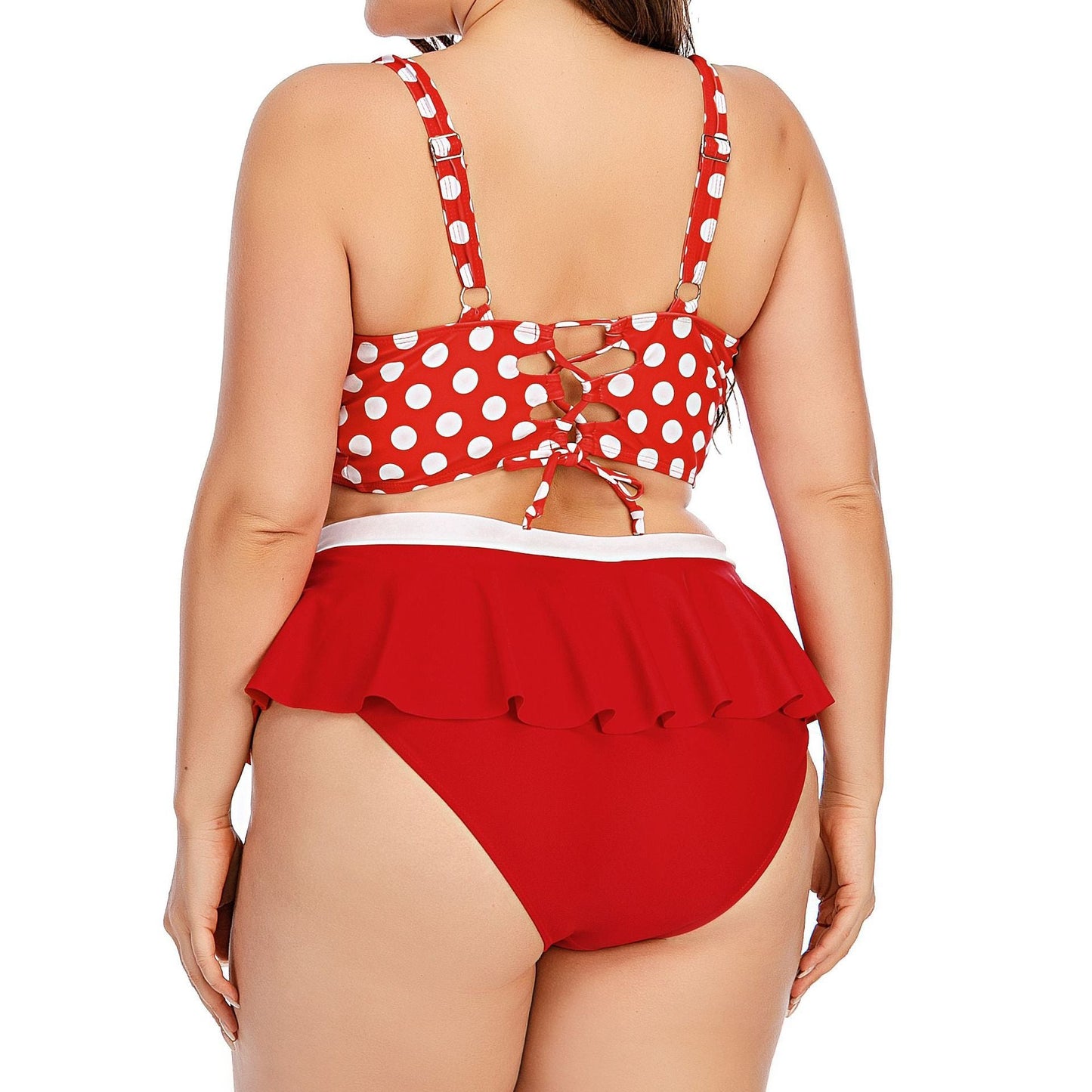 Large Plus Size Swimwear Female Push Up Bikini With Wave Women Bikini Set Two Pieces Swimsuit Bathing Suit Swim Beach Dress TEZZONMAART