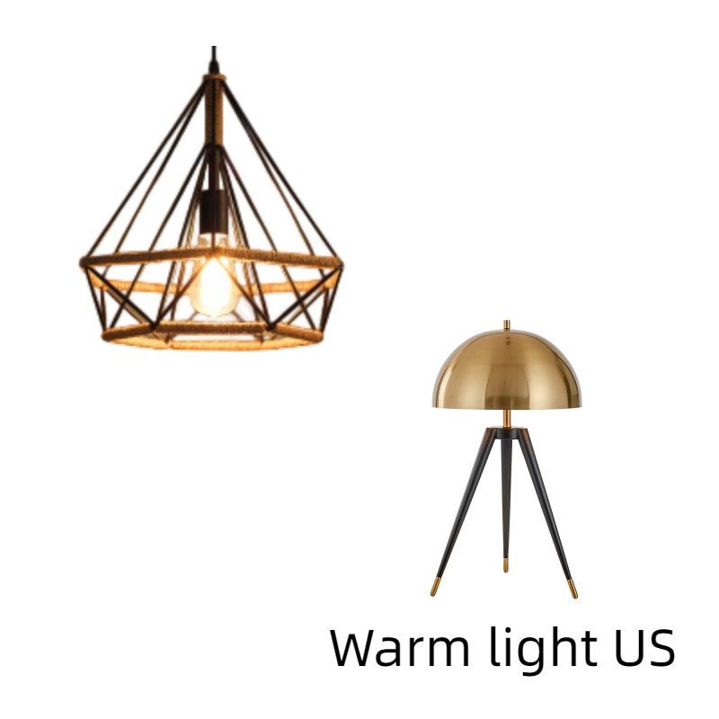 Lampada rustica in stile industriale, lampadario retrò