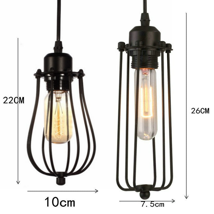 Lampadario retrò in ferro battuto