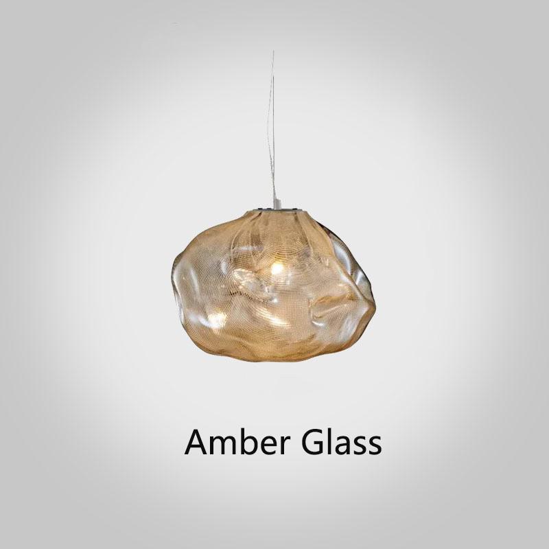 Lampadario decorativo in vetro di lusso postmoderno