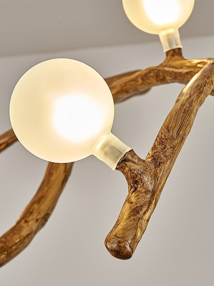 Lampadario da ristorante Luci decorative a forma di ramo di albero Lampade a vento giapponesi Wabi-sabi Zen