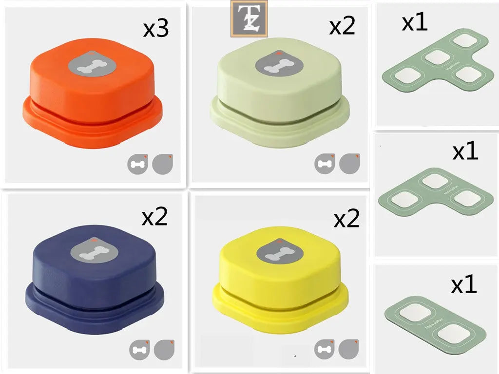 4 Colors Pet Communication Button One-click Prevent Physical Inactivity Recordable Dog Talking Button Toy Cat Toy Pet Products