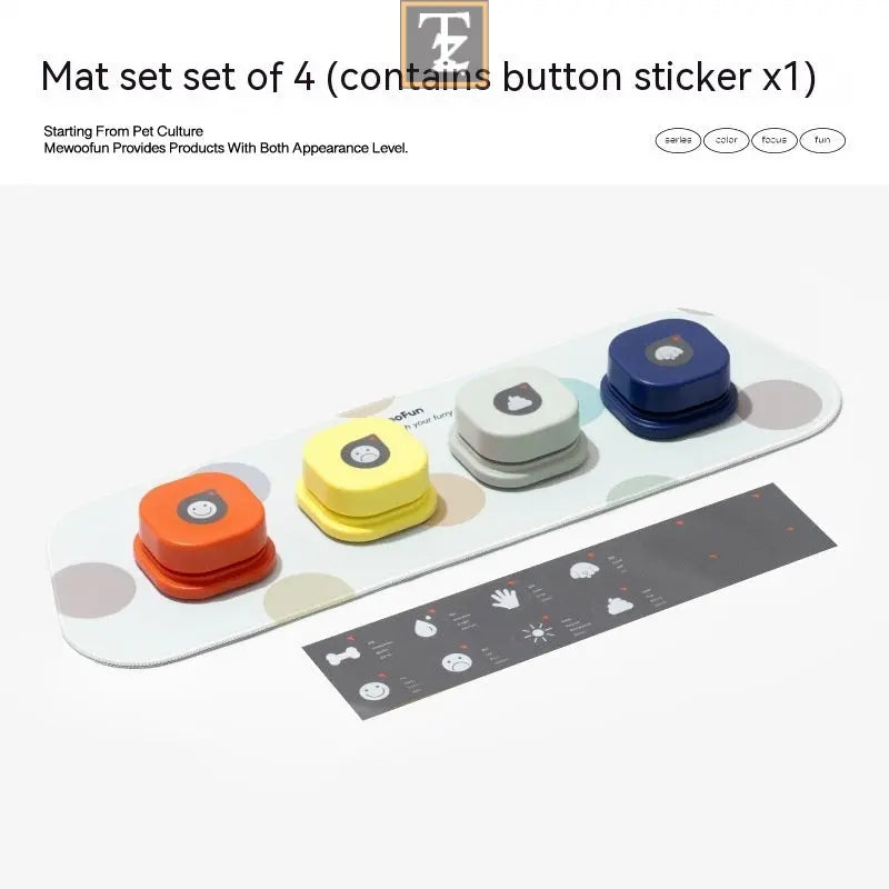 4 Colors Pet Communication Button One-click Prevent Physical Inactivity Recordable Dog Talking Button Toy Cat Toy Pet Products