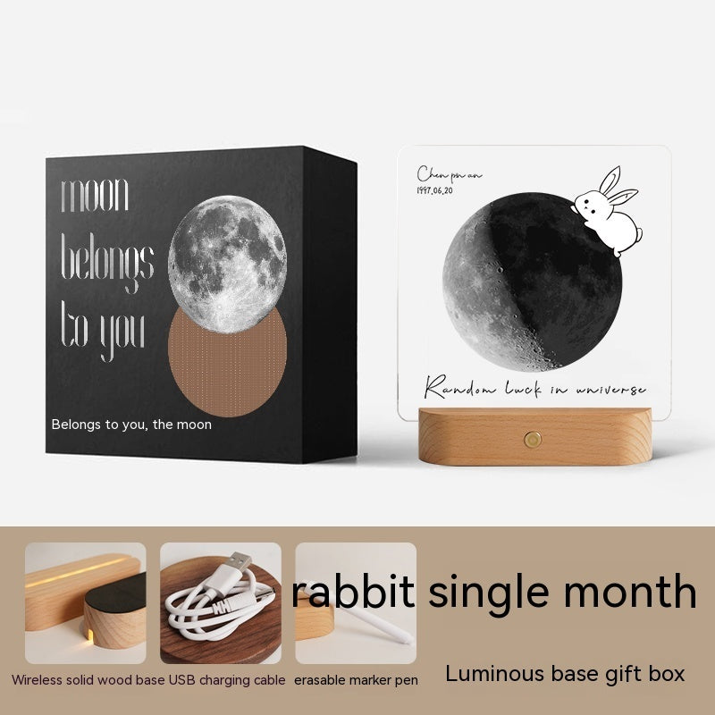 Decorazione della luna regalo