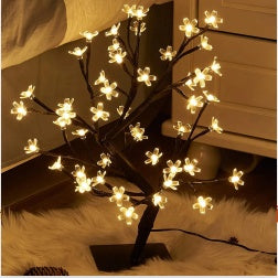Luce a filo di rame a LED per camera da letto
