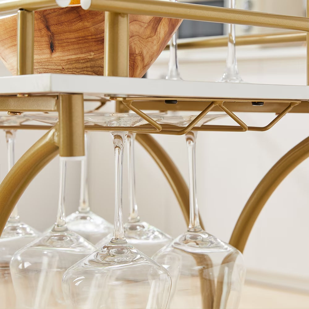 Mobile Bar Serving Cart