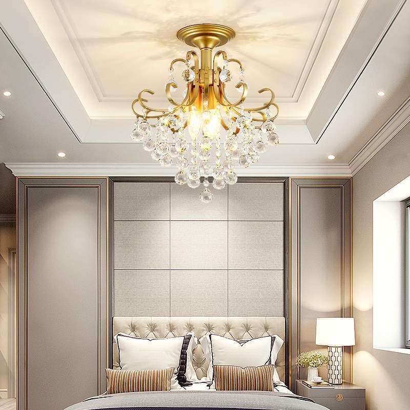 Lampadario di cristallo di lusso europeo per piccoli ristoranti americani