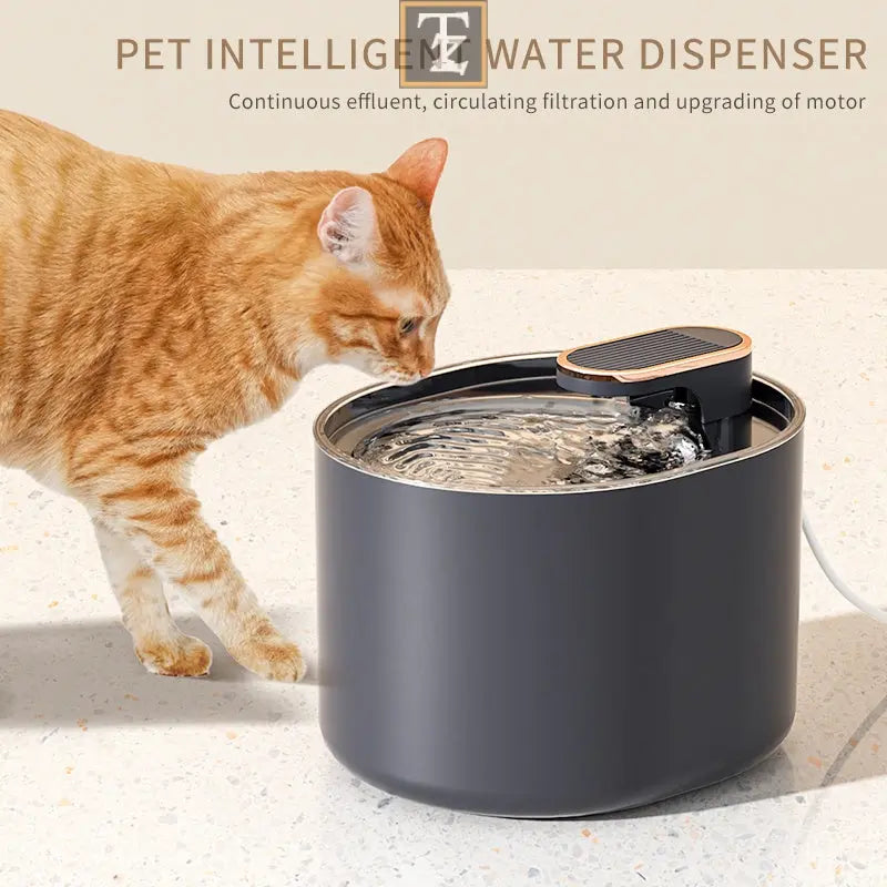 Automatic Pet Cat Water Fountain Mute Water Feeder Bowl USB Charge Auto Electric Feeder Pet Drinking Dispenser For Cat Dog Pet Products