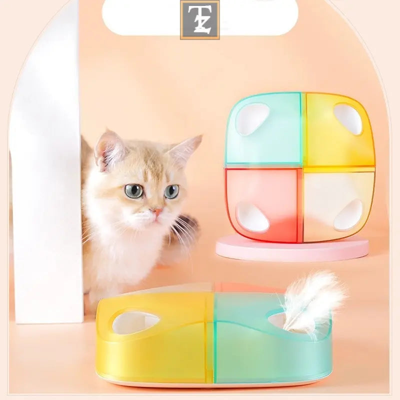 Automatic Teasing Cat Feather Electric Rechargeable Pets Toy Pet Products