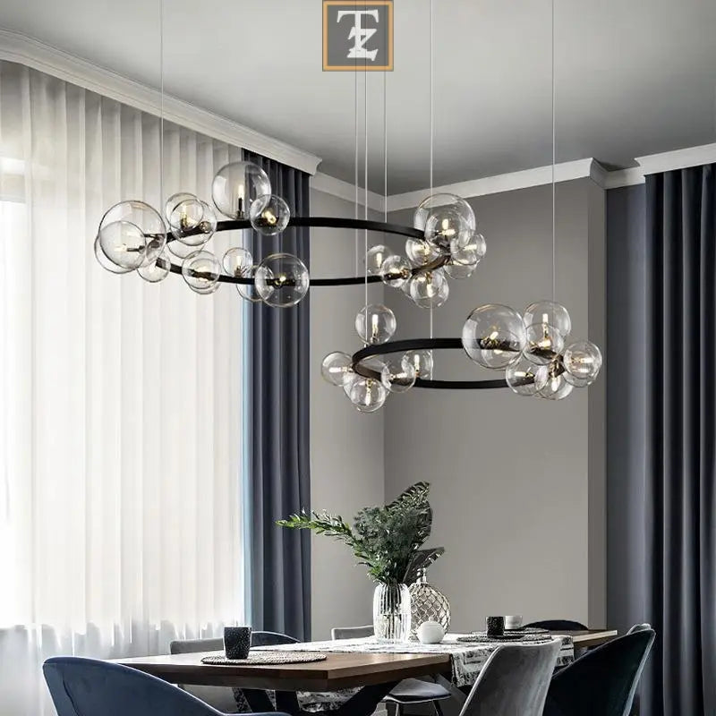 Bedroom Light Dining Room Glass Ball Chandelier Routine Essentials Studio
