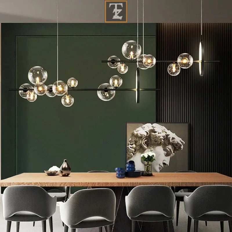 Bedroom Light Dining Room Glass Ball Chandelier Routine Essentials Studio