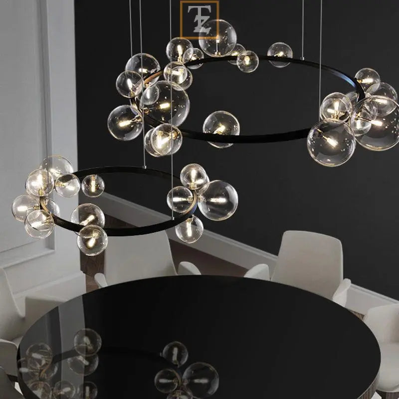 Bedroom Light Dining Room Glass Ball Chandelier Routine Essentials Studio