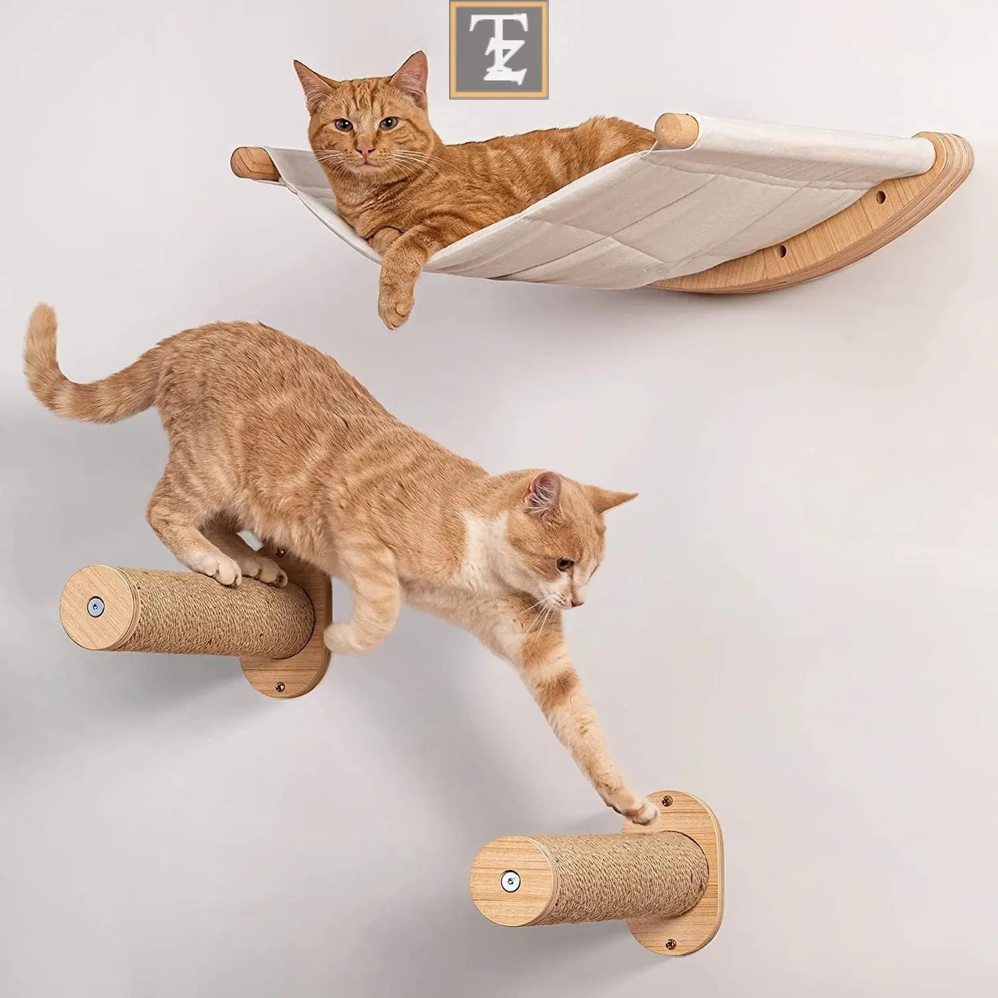 Cat climbing frame solid wood