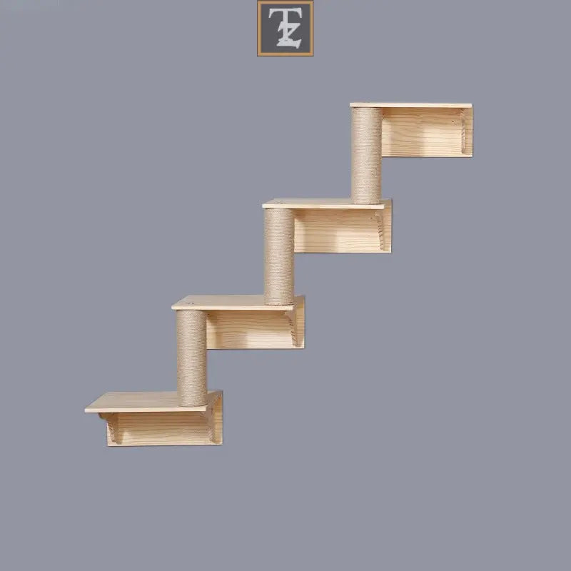 Cat climbing frame solid wood