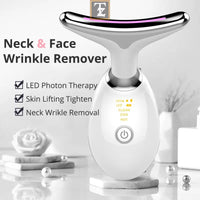 EMS Thermal Neck Lifting And Tighten Massager Electric Microcurrent Wrinkle Remover 