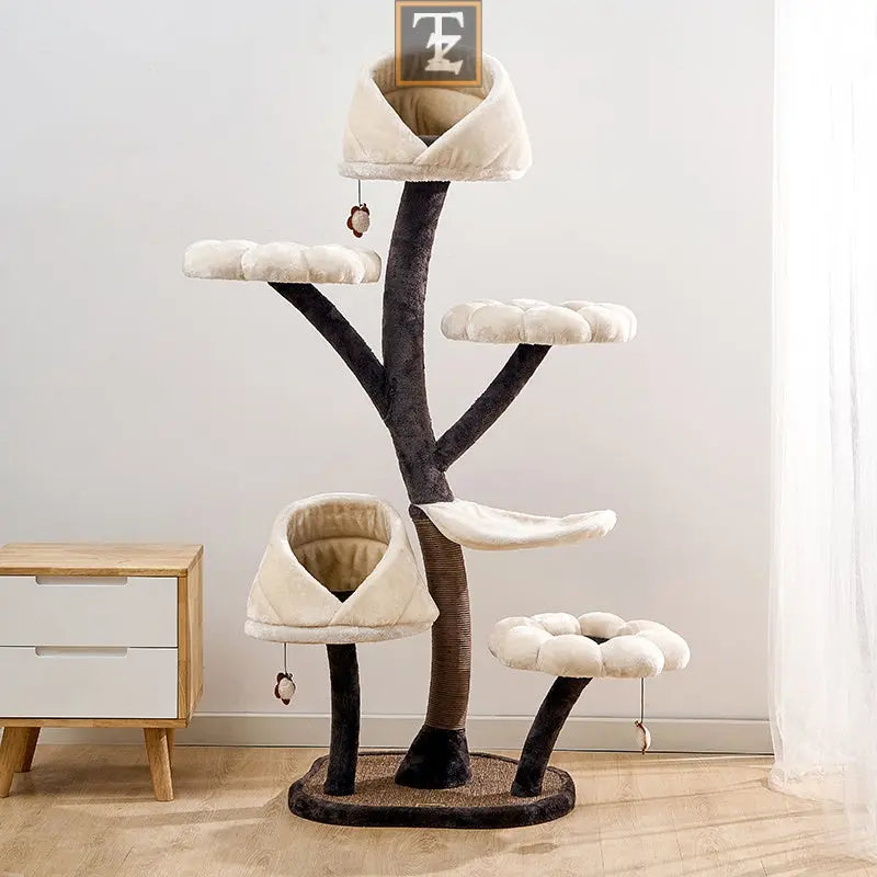 Flower Cat's Nest Platform Grasping Board Integrated Climbing Frame