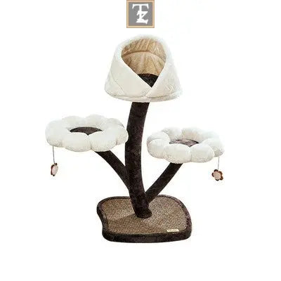 Flower Cat's Nest Platform Grasping Board Integrated Climbing Frame