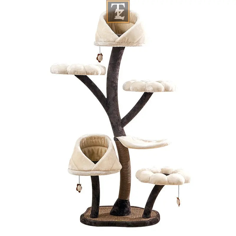 Flower Cat's Nest Platform Grasping Board Integrated Climbing Frame