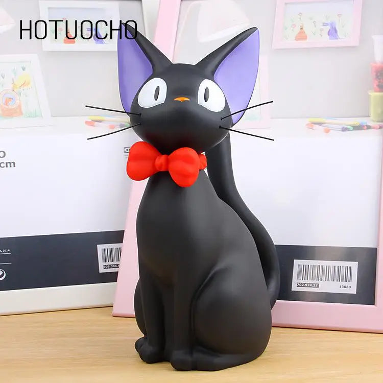 Hotuocho Black Cat Saving Box Animal Figurines Money Box Animal Coin Bank Home Decor Modern Style Piggy Bank Figurines Kids Gift