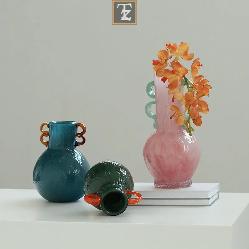 Hallway Soft Outfit Countertop Decoration Colorful Vase