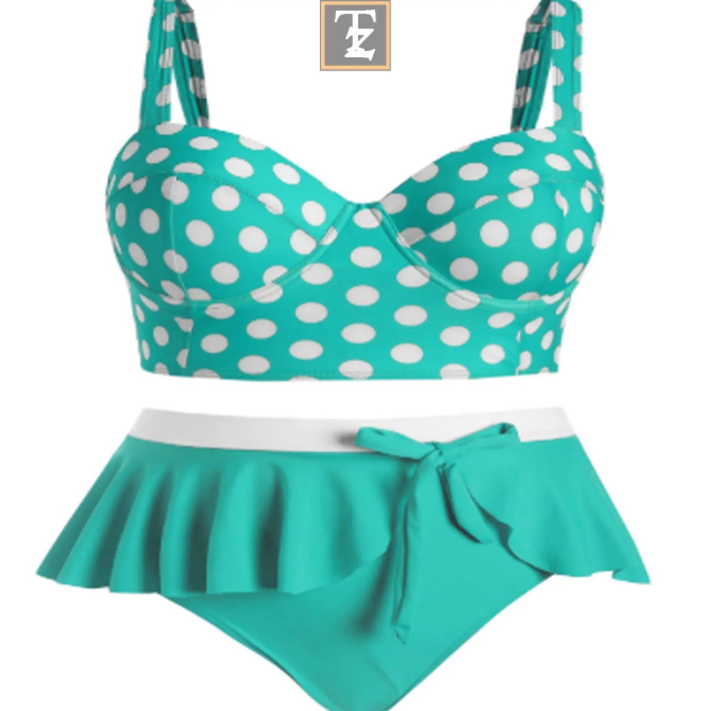 Large Plus Size Swimwear Female Push Up Bikini With Wave Women Bikini Set Two Pieces Swimsuit Bathing Suit Swim Beach Dress