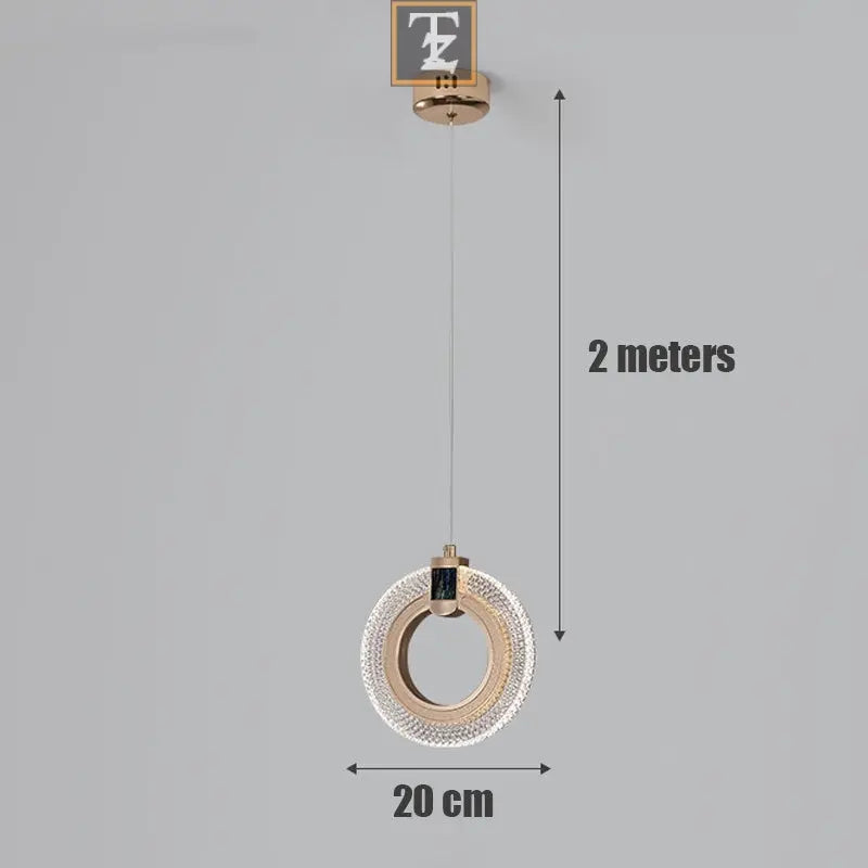 Light Luxury Postmodern Extremely Simple Head Small Chandelier Routine Essentials Studio