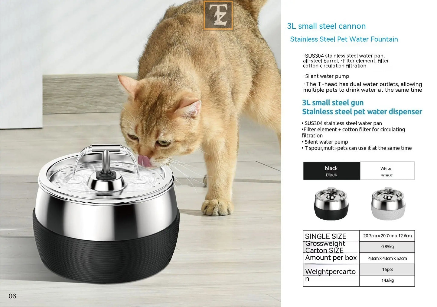New Cat Water Dispenser Lock And Load Spray Water Dispenser Pet Products