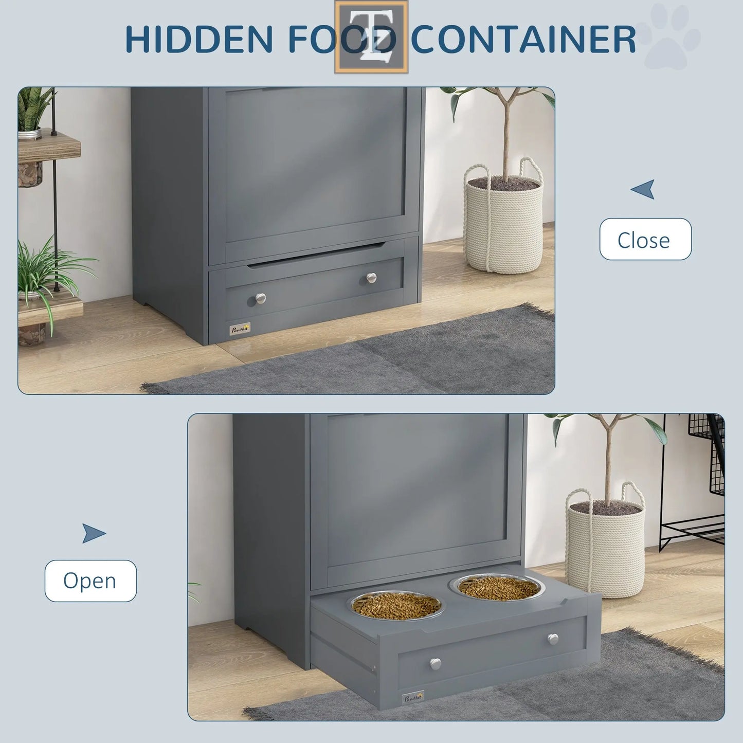 Pet Feeder Food Storage