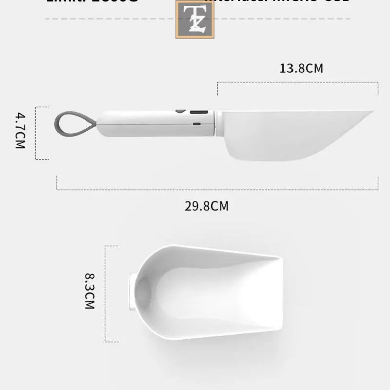 Pet Food Spoon Transparent With Scale Measurement