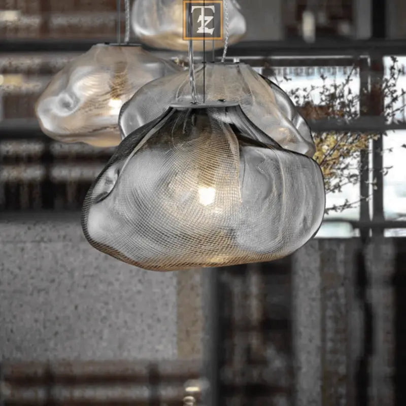 Postmodern Light Luxury Glass Decorative Chandelier Routine Essentials Studio