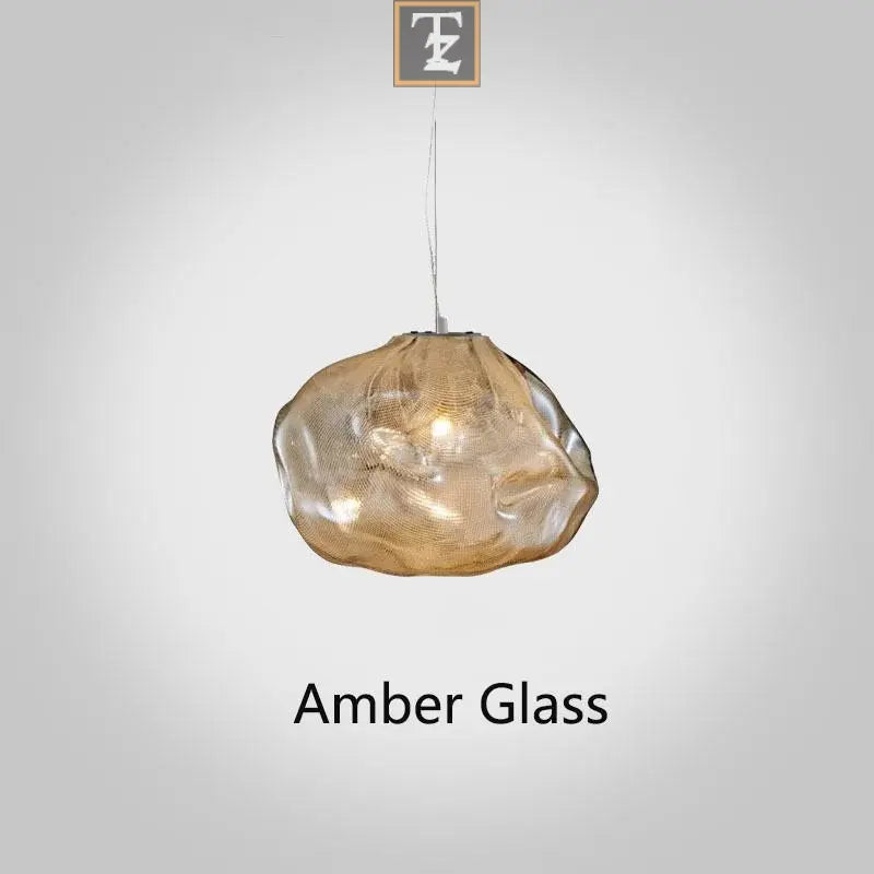 Postmodern Light Luxury Glass Decorative Chandelier Routine Essentials Studio