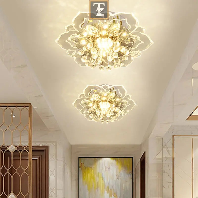 Small Crystal Lamp Corridor Lamp Modern Minimalist Living Room Lamp Routine Essentials Studio