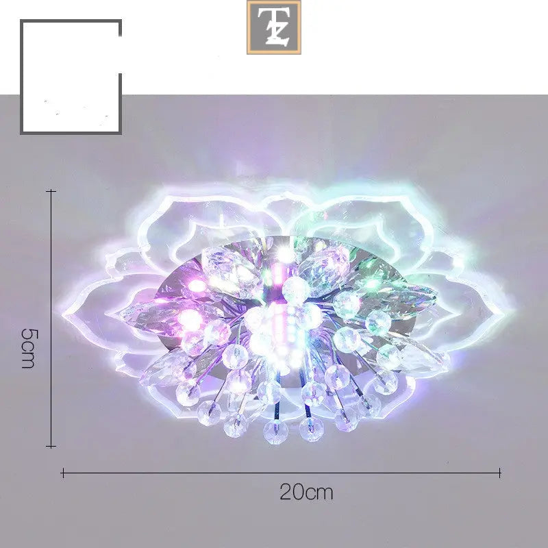 Small Crystal Lamp Corridor Lamp Modern Minimalist Living Room Lamp Routine Essentials Studio