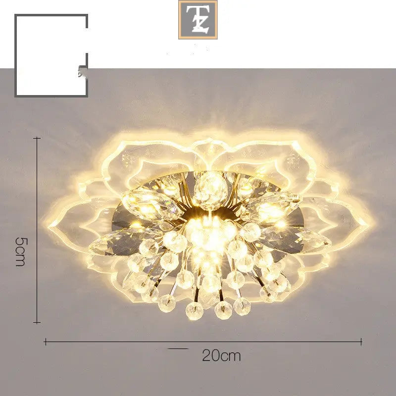 Small Crystal Lamp Corridor Lamp Modern Minimalist Living Room Lamp Routine Essentials Studio