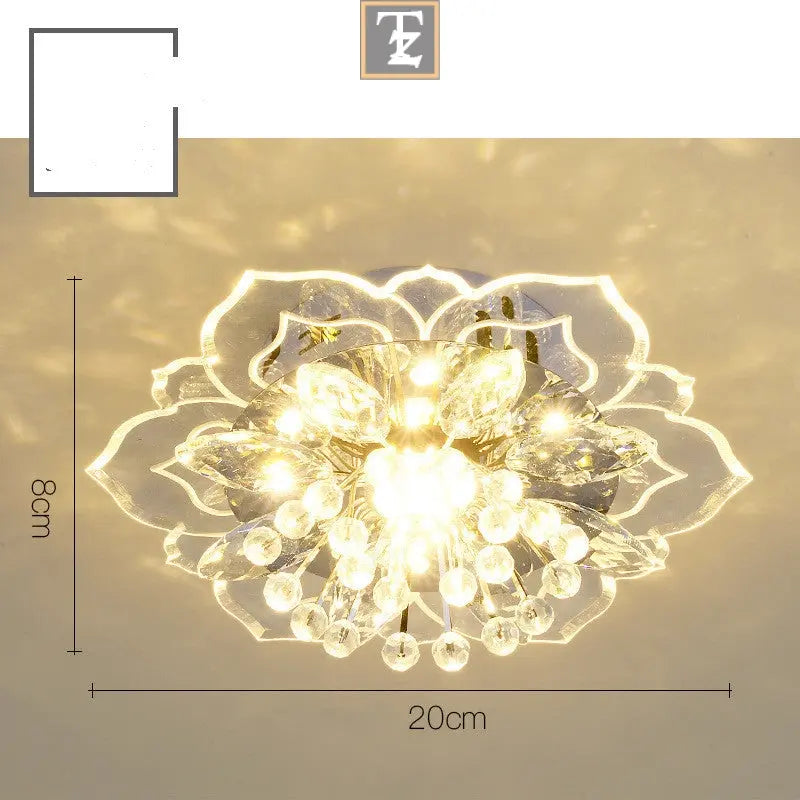 Small Crystal Lamp Corridor Lamp Modern Minimalist Living Room Lamp Routine Essentials Studio