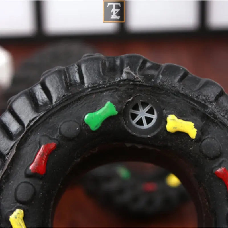 Small Tire Pet Vocalizations Glue Dog Toys