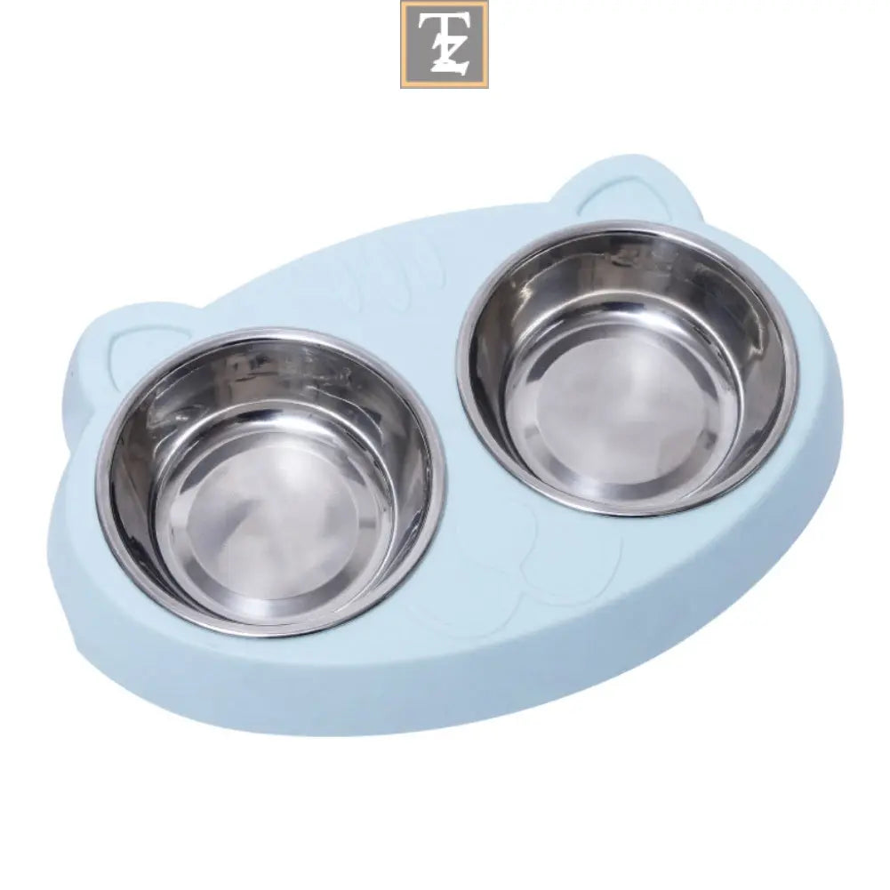 Stainless Steel Bowls With Non-Slip Resin Station