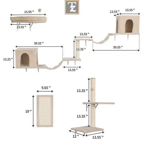 Wall-mounted Cat Trees, Cat Furniture