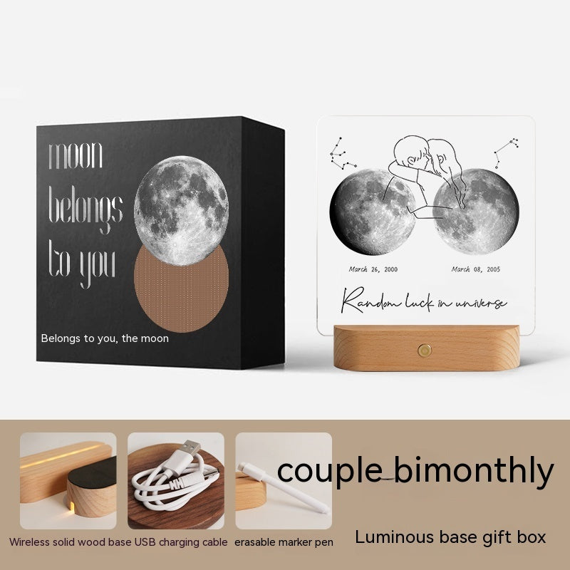Decorazione della luna regalo
