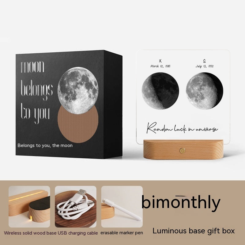 Decorazione della luna regalo