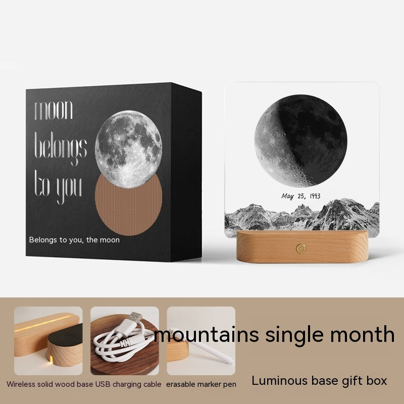 Decorazione della luna regalo