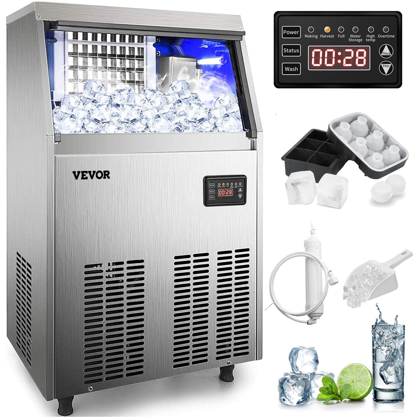 Ice Maker with Storage Capacity