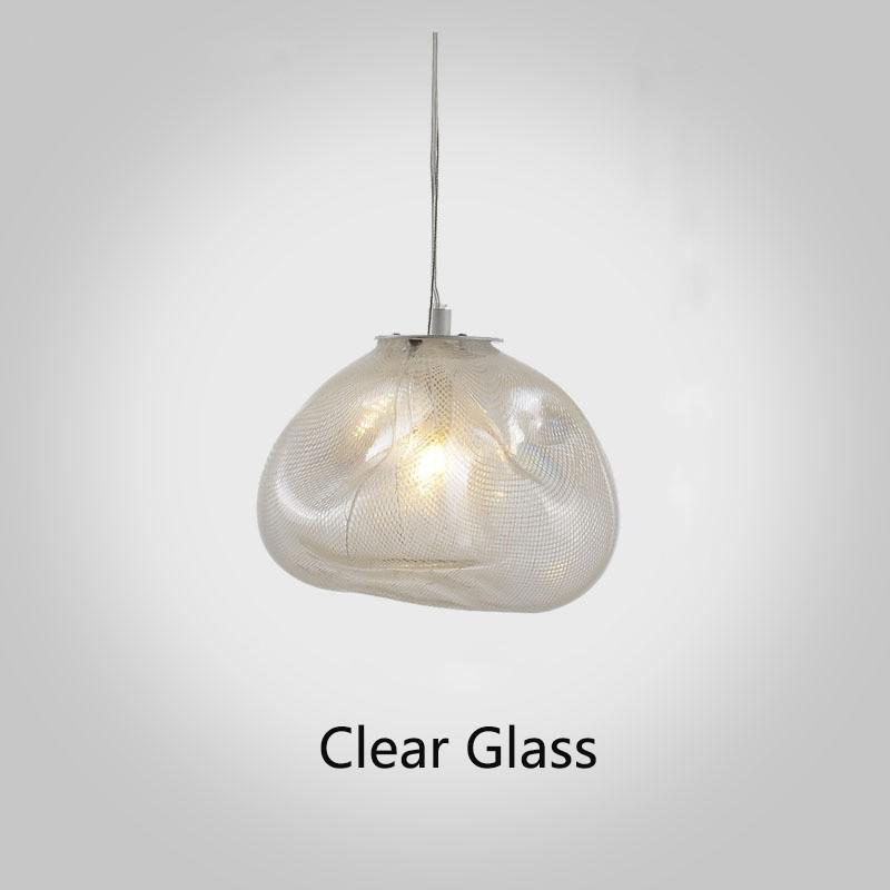 Lampadario decorativo in vetro di lusso postmoderno
