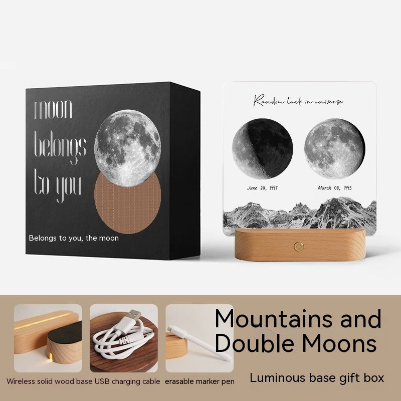 Decorazione della luna regalo
