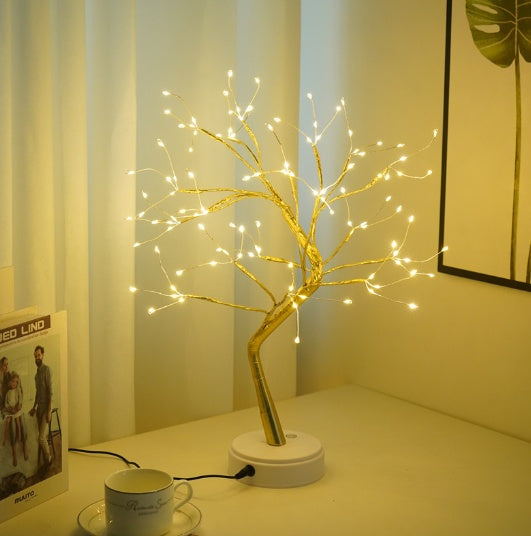 Luce a filo di rame a LED per camera da letto