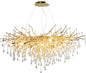 Lampadario di lusso postmoderno con goccia d'acqua e lampada di cristallo con atmosfera