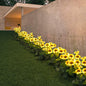 Lampade solari a LED a forma di girasole, luci decorative solari