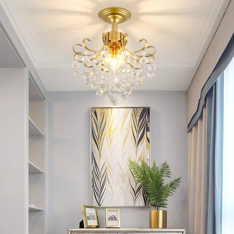 Lampadario di cristallo di lusso europeo per piccoli ristoranti americani