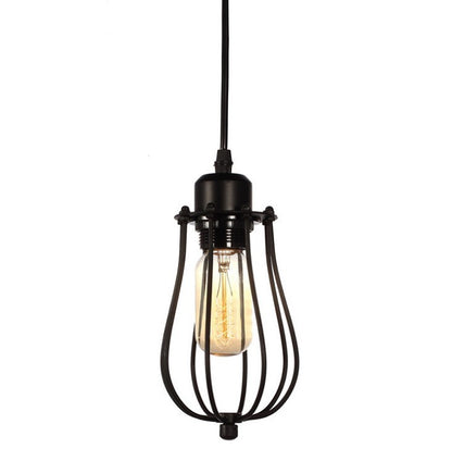 Lampadario retrò in ferro battuto